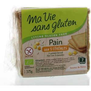 Ma Vie Sans Brood 3 granen glutenvrij 375 gram