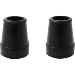 Krukdoppen 19 mm Anti-Slip Set van 2 - Zwart