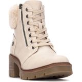 Refresh - 17291103 - Enkellaarsjes - Beige - 3 tot 5 cm - Ritssluiting - Casual
