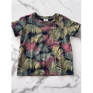 Jongens T-Shirt - Shirt voor jongens met een Bladeren print verkrijgbaar in de maten 92/98 t/m 164/170