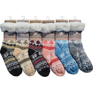 Huissokken - anti slip-1 maat- roze