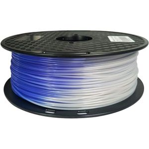 31℃ Temperatuur Kleurverandering PLA Filament Blauw naar Wit 1.75mm 1KG Kleur Veranderende met Temperatuur voor 3D Printers - Kleur Veranderende PLA Filament