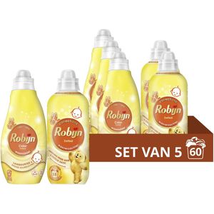 Robijn Perfect Match Wasmiddel en Wasverzachter Pakket - Zwitsal - 5 stuks - Voordeelverpakking