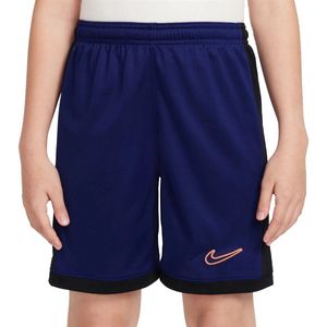 Nike academy voetbalshort kids in de kleur blauw.