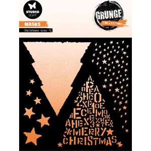 Mask stencil Christmas tree - Grunge collection nr. 156