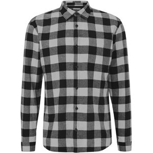 QS - Overhemd - Grijs - Geruit - Lange Mouw - Regular Fit