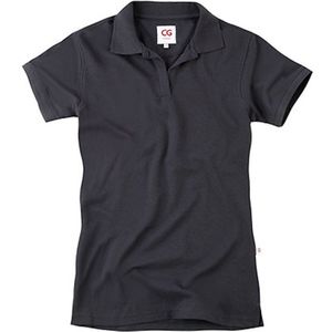 Workwear Damespolo 'Susa' met korte mouw Antraciet - 3XL