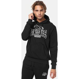 Lonsdale Hoodie Fochabers Kapuzensweatshirt normale Passform Black/White-L