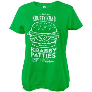 Spongebob The Krusty Krab Serving Krabby Patties Girly Tee Damen T-Shirt Green-S