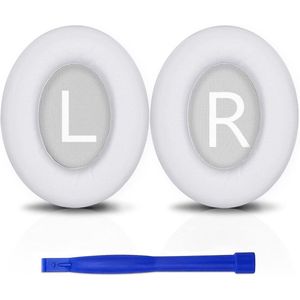 Vervangende oorkussens Geschikt voor de draadloze on-ear hoofdtelefoons BOSE 700 en NC700, oorkussens van zacht proteïneleer met extra dikte voor de BOSE 700 NC700 - Wit