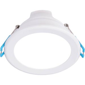 Ledvion - LED Downlight Inbouwspot Wit Ø69mm (5W, 4000K, IP20, 120°, RVS) Geïntegreerd LED, 2 Jaar Garantie, Incl. Lasklem