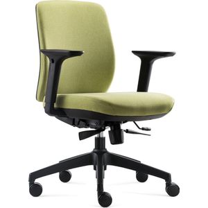 BENS 917-Ergo-1 Groen - Ergonomische Bureaustoel - Volledig Stoffen Bekleding - GREENGUARD GOLD - Voldoet aan NEN-EN1335 & ARBO normen