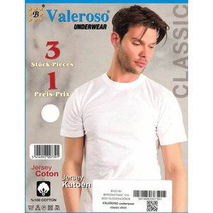 Heren Onderhemd - %100 Katoen - T-shirt - Korte mouwen - Ondershirt - Maat M - Wit - 3 Pack -