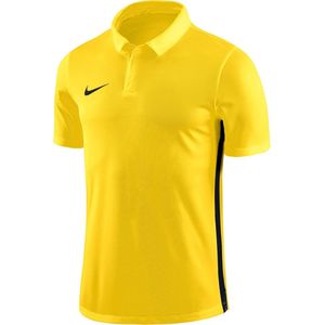 Nike Dry Academy 18 SS Polo  Sportpolo - Maat 158  - Unisex - geel/zwart
