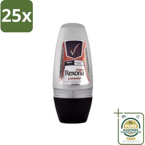 25 x Rexona - Advanced Protection - Deo Roll-on - Anti-transpirant - 50 ml - Grootverpakking - Anti-transpirant - Deo Roll-on - Zweetbehandeling - Geurverlichting - Zweetbehandeling Voor Mannen