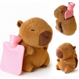 Kruik - Warmwaterkruik - Kruik met Hoes - Knuffel - Kinderkruik - Capibara - Capybara Knuffel - Capybara - Slaapknuffel- Christmas Gift - Sinterklaas Gift - Cadeau
