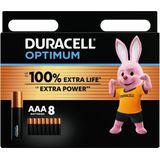 Duracell Optimum - Alkaline AAA batterijen - 8 stuks