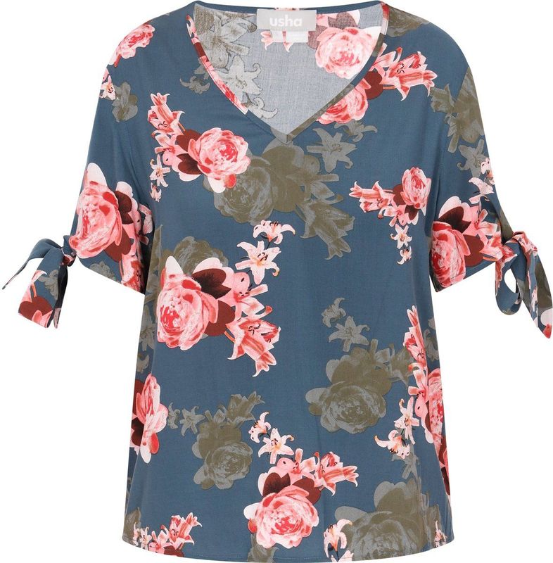 usha - Blouse - Floral Print - Regular Fit
