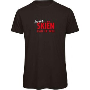 Aprés skiën kan ik wel wintersport t-shirt zwart XL - soBAD. | Foute apres ski outfit | kleding | verkleedkleren | wintersport t-shirt | wintersport dames en heren