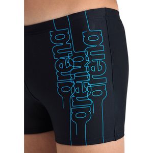 Arena B Swim Short Graphic Black-Turquoise