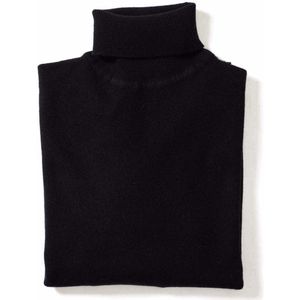 Osborne Knitwear Trui met rolkraag - Lamswol - Black - XL