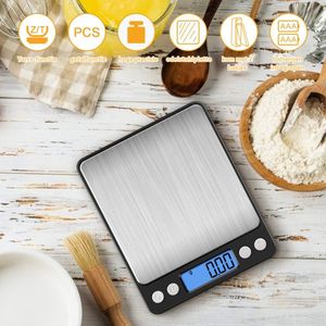 Precisie Weegschaal - Weegschaal 0 01 gram - Keuken - Zilver met Zwart