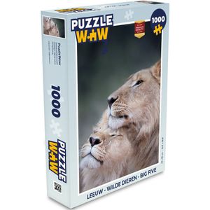 Puzzel Leeuw - Wilde dieren - Big Five - Legpuzzel - Puzzel 1000 stukjes volwassenen