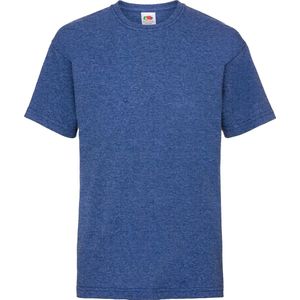 Fruit Of The Loom Heren Valueweight T-shirt met korte mouwen (Retro Heather Royaal Blauw)