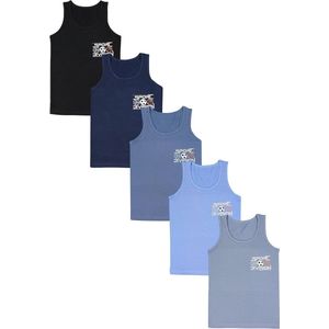 Kinderen Mouwloos Tanktop 5-Pack voor Jongens
