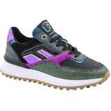 Floris van Bommel - Noppi 36 - Sneakers - Groen - Lila - Neonlila - Zwart