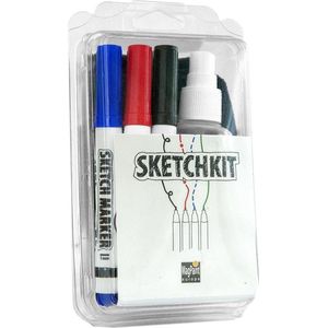 MagPaint | Sketchkit | Cleanerspray + 4 Sketchmarkers + Microvezel doek