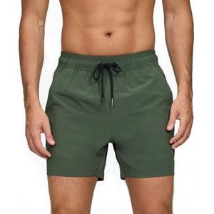 Heren zwembroek met ritssluiting, ademend en sneldrogend, zomershorts met meshvoering en verstelbaar trekkoord