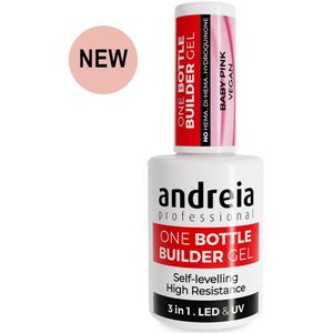 Andreia Professional - BIAB - One Bottle Builder Gel 3 in 1 - Baby Pink kleur - Lage Viscositeit - Hema vrij - Di Hema vrij - 14ml