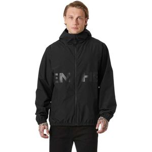 Helly Hansen - Core Graphic - Regenjas - Zwart - 2-laags constructie