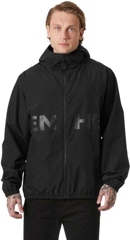 Helly Hansen - Core Graphic - Regenjas - Zwart - 2-laags constructie