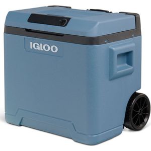 Igloo IE42 Thermo elektrische koelbox - 12/230v AC/DC - 42 liter - Blauw - met wielen