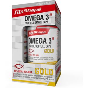Fit & Shape Omega 3 Gold Visolie (50%EPA/25%DHA)  30 softgel capsules