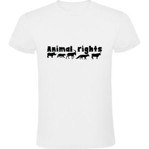 Animal rights heren t-shirt | dieren | rechten | safari | beesten | dierentuin | bok | vos | wilde dieren | dier |
