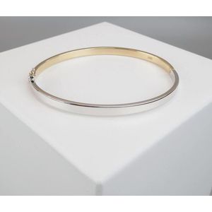 Gouden bicolor Christian bangle