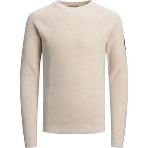 Jack & Jones - Heren Sweaters Classic Spring Knit Crew Neck - Wit - Maat XXL