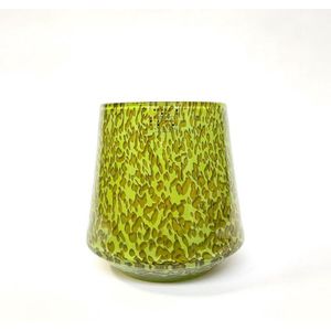 Design vaas Eden - Fidrio FROGGY - glas, mondgeblazen bloemenvaas - diameter 17 cm hoogte 22 cm