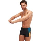 Speedo Dive Aquashort Zwart/Blauw Heren Sportzwembroek - Maat 7