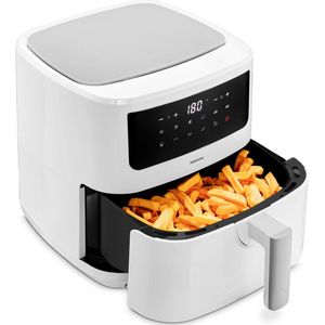 Medion P10 Airfryer XXL - Heteluchtfriteuse XXL - Frituurmand 6,8 liter - Hetelucht Oven - 2150 Watt - 9 automatische programma's - Wit