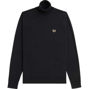 Fred Perry - FP Trui Met Rolhals - Zwart - Streetwear - Volwassen