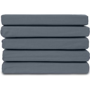 Ten Cate 100% Katoensatijnen Hoeslaken - Hoeslaken 90x200 - Donker Blauw