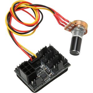 PWM Fan Hub Flexibiliteit 8-kanaals DC 12V CPU Koeling - Ventilator Voedingskabel Hub Splitter Adapter - FanSpeed Controller PC .