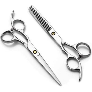 Schaar set - ultrascherpe roestvrij stalen kappersschaar voor dames en heren - professionele kappersaccessoires