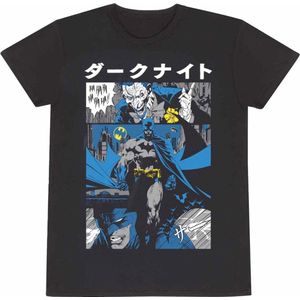 DC Comics Batman - Manga Cover Mens Tshirt - L - Zwart