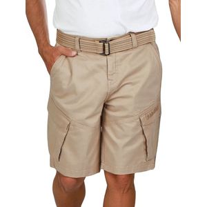 DENIMFY Heren Short DFPhil regular/straight Beige S Volwassenen - met Riem