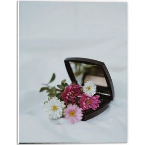 Forex - Makeupdoos met Bloemen - 30x40cm Foto op Forex